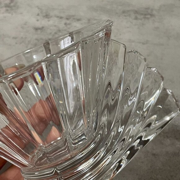 Vintage 90s Rosenthal Studio Line Blossom Lead Crystal Candleholder Germany 3" H - Picture 8 of 9